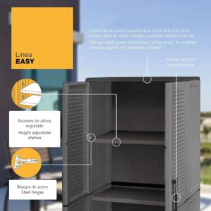 Armadio basso da esterno Art Plast E71/B/S - immagine 2